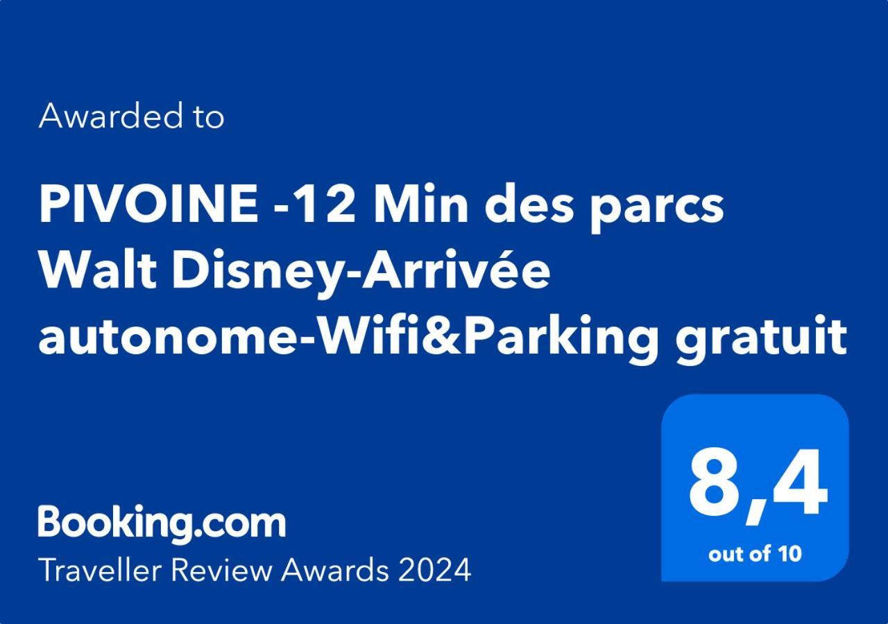 Pivoine -12 Min Des Parcs Walt Disney-Arrivee Autonome-Wifi&Parking Gratuit Montévrain Eksteriør bilde